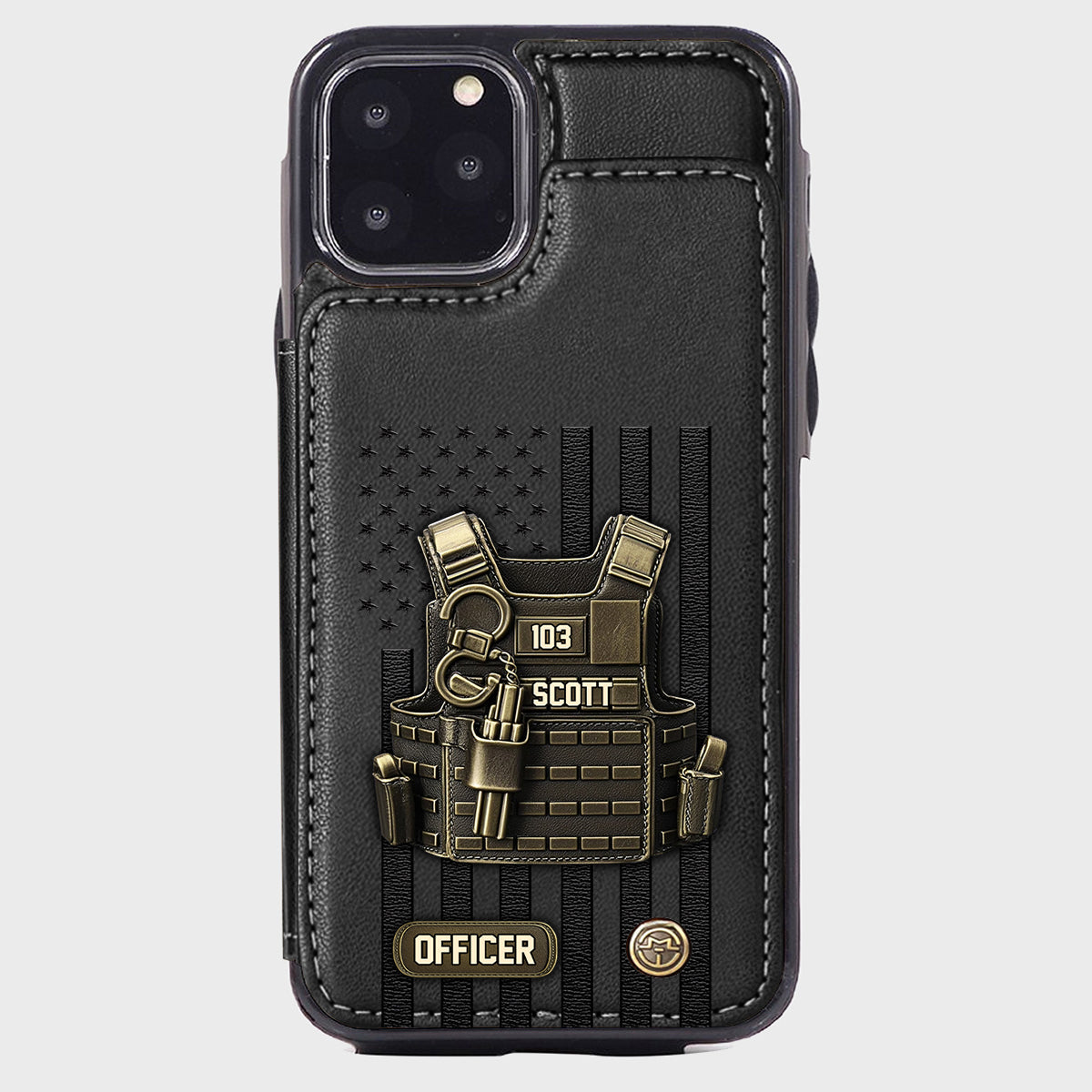 Proud Police - Personalized Police Officer Wallet Phone Case