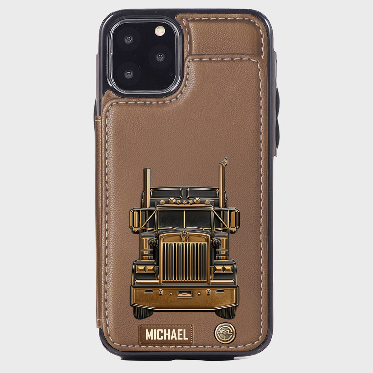 Truck Driver - Personalized Trucker Wallet Phone Case