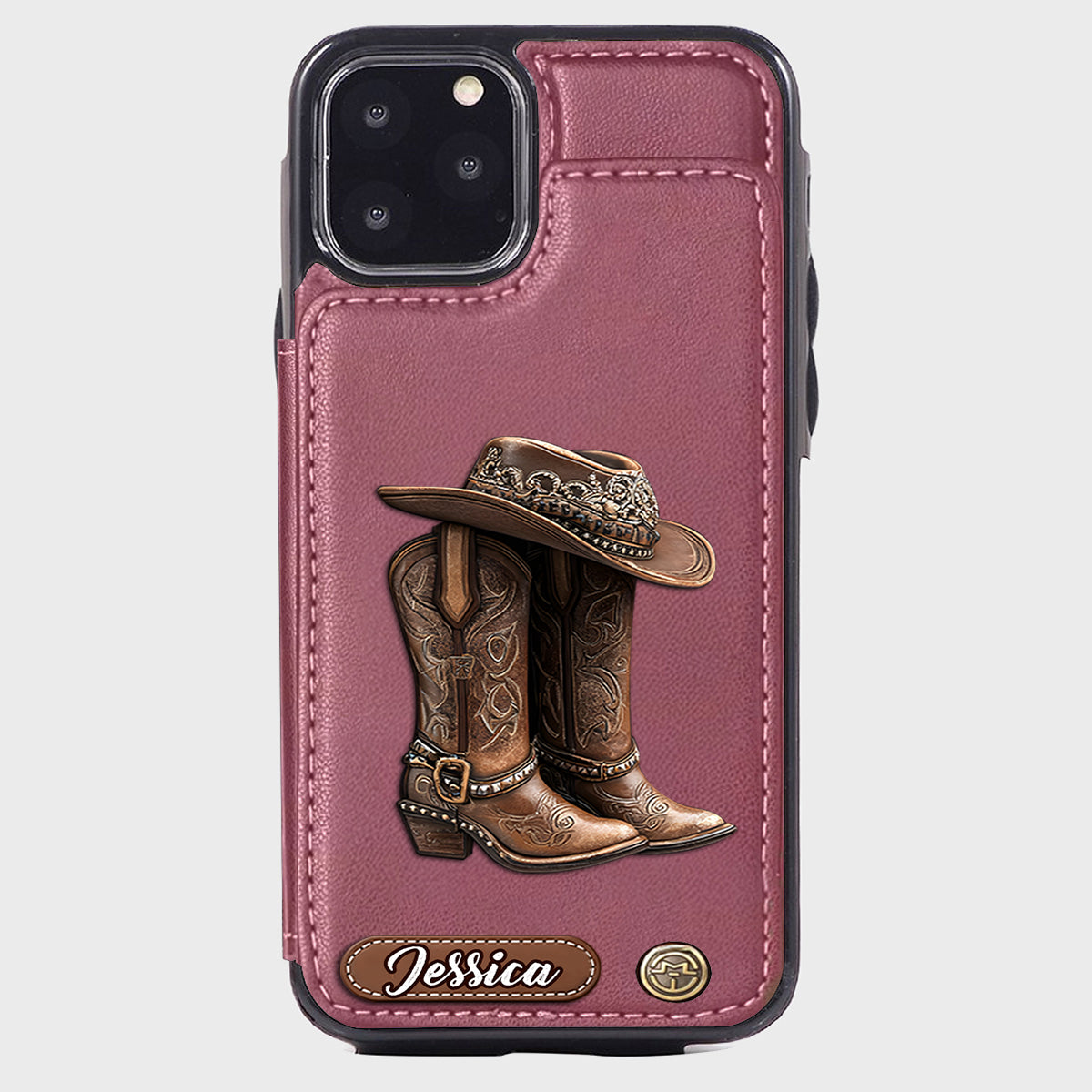 Western Spirit - Personalized Cowgirl Wallet Phone Case