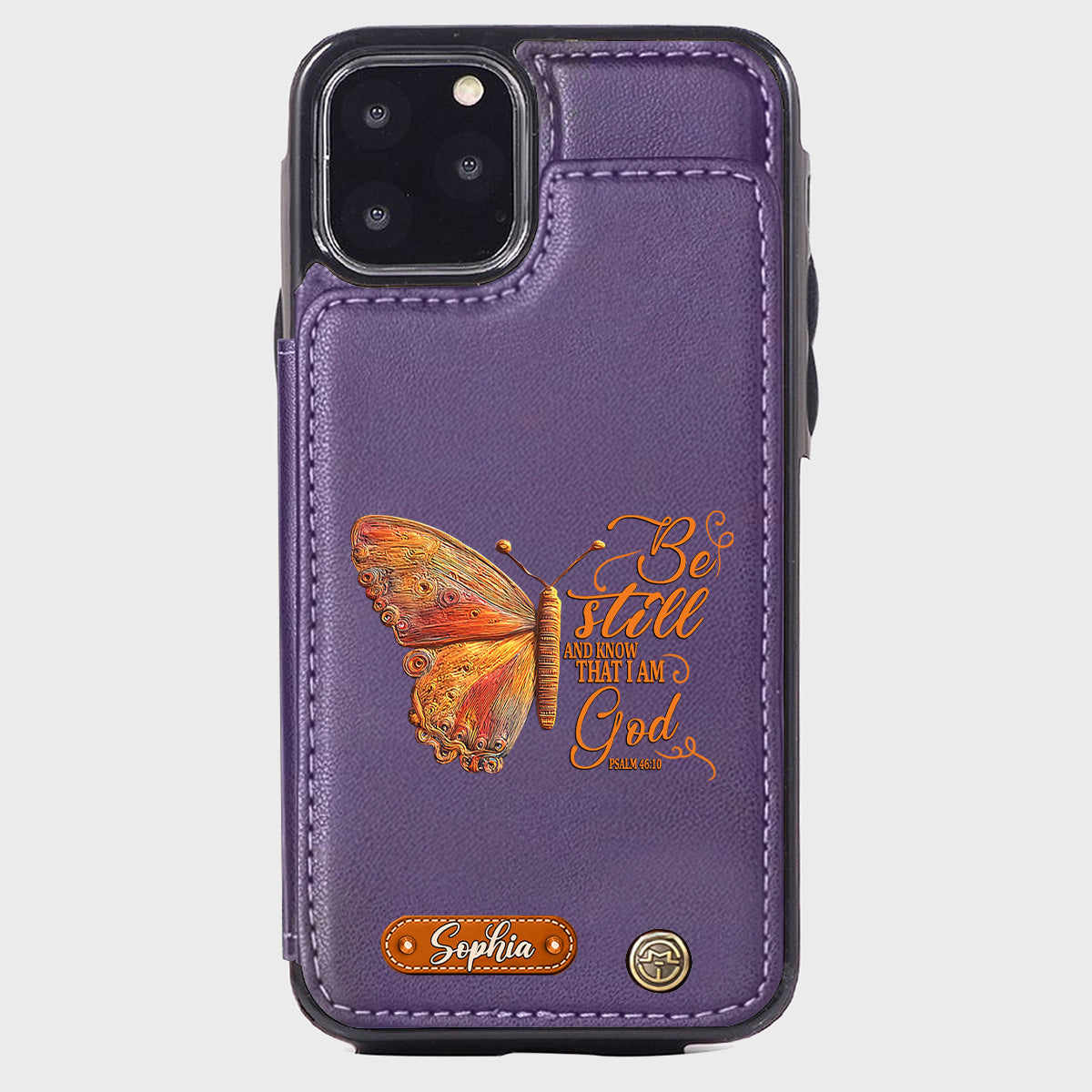 Be Still And Know That I Am God - Personalized Christian Wallet Phone Case