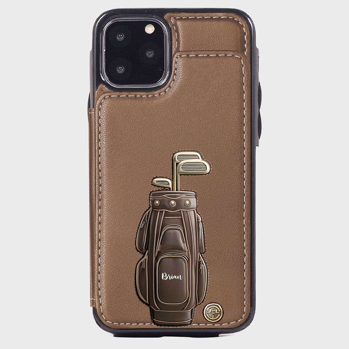 Luxury Gift For Golfer Custom Name - Personalized Golf Wallet Phone Case
