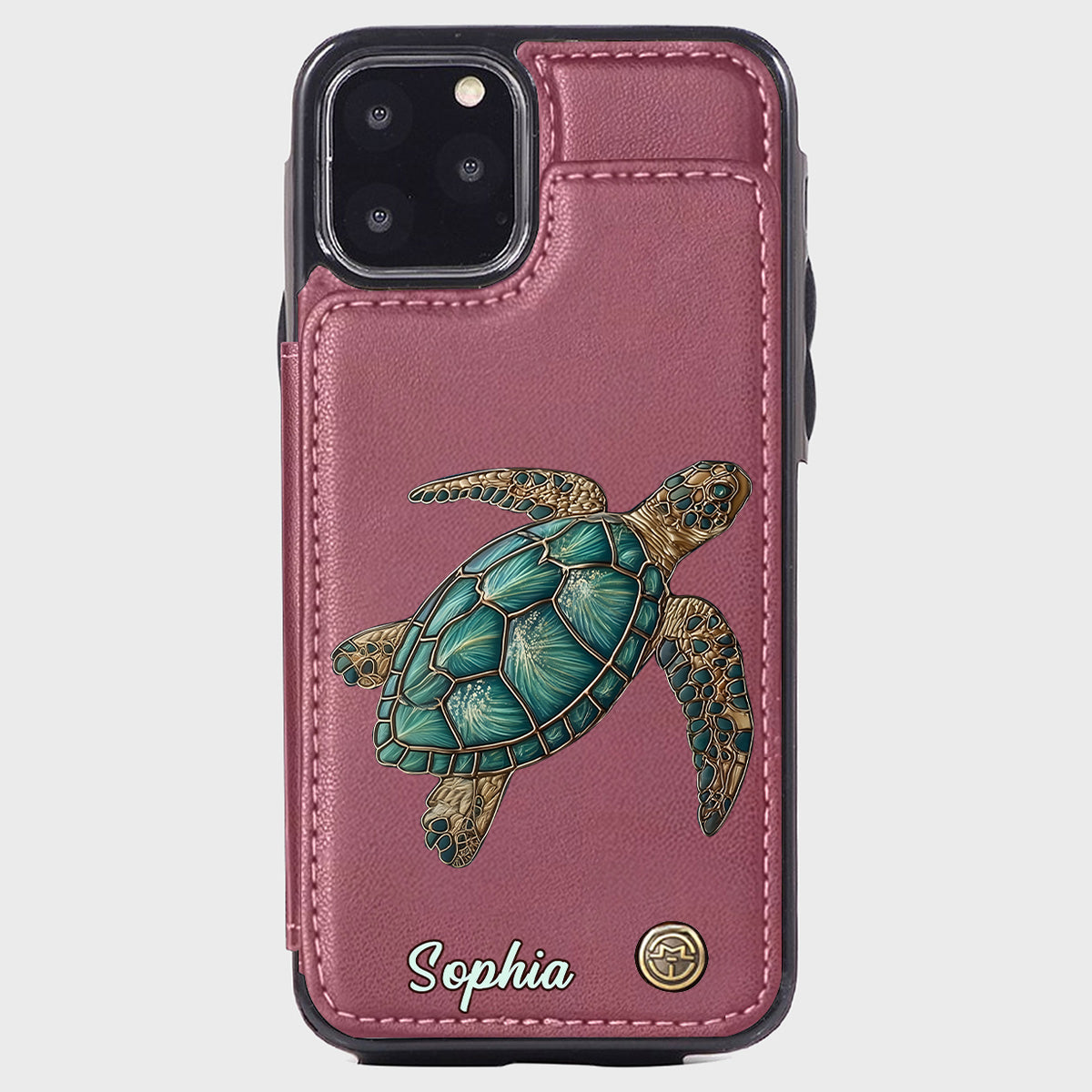 Love Turtles - Personalized Turtle Wallet Phone Case