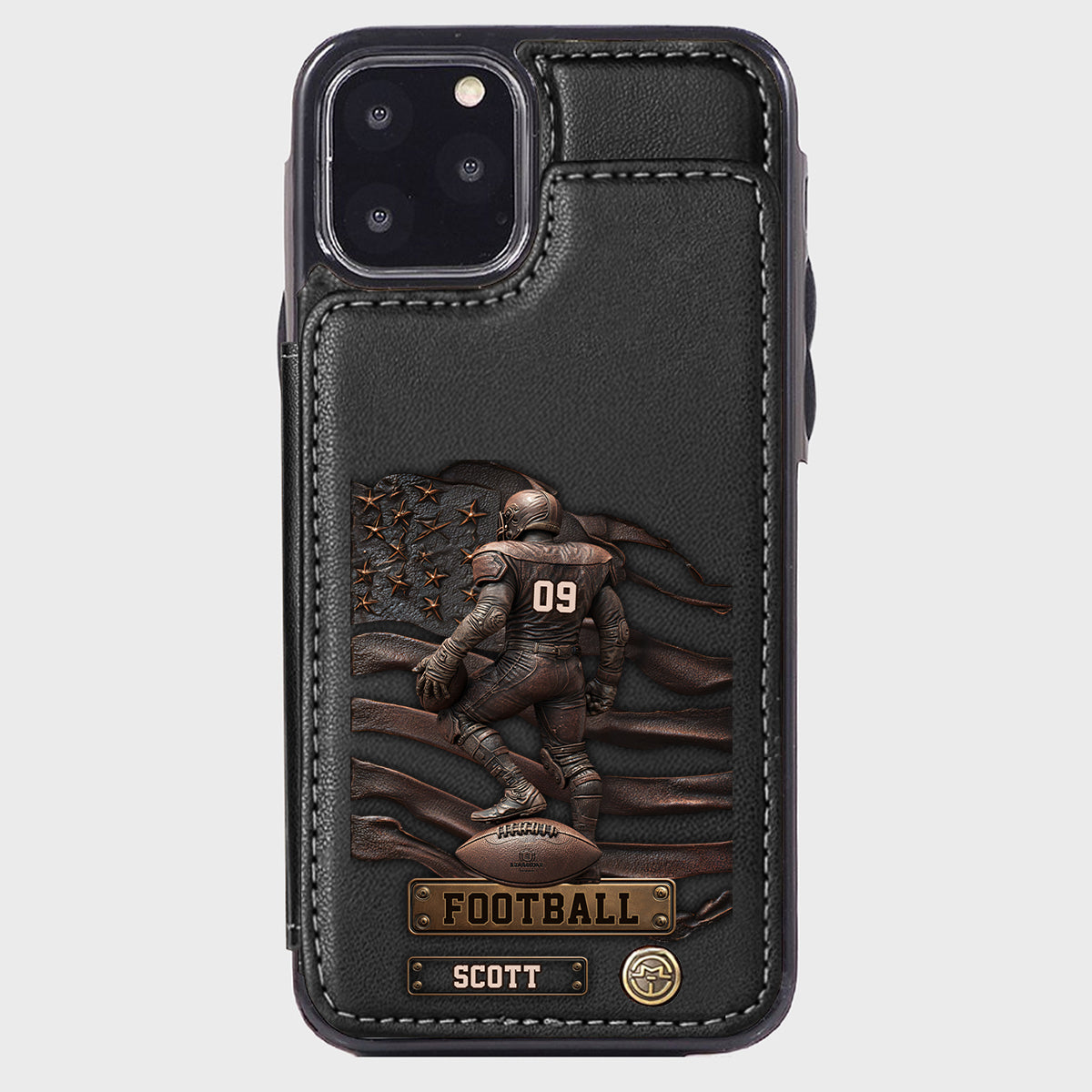 Game Day - Personalized Football Wallet Phone Case