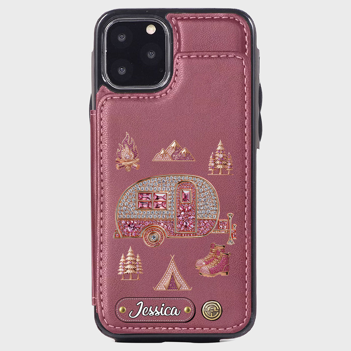 Love Camping - Personalized Camping Wallet Phone Case