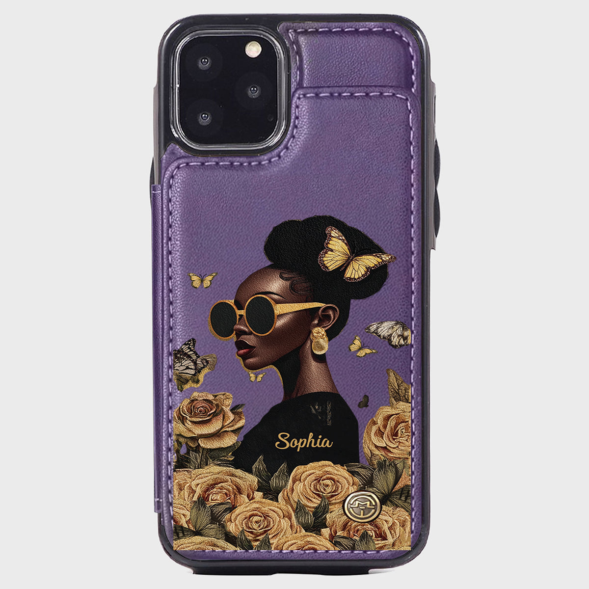 Empowered Beauty - Personalized African American Wallet Phone Case