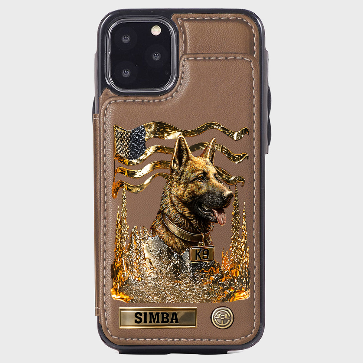 Love My Dog - Personalized German Shepherd Dog Wallet Phone Case