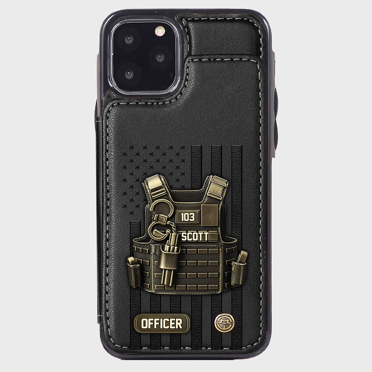 Proud Police - Personalized Police Officer Wallet Phone Case