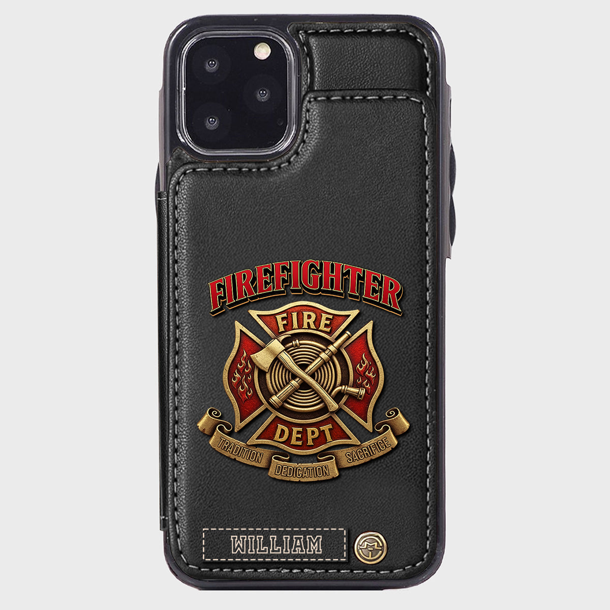 Proud Firefighter - Personalized Firefighter Wallet Phone Case