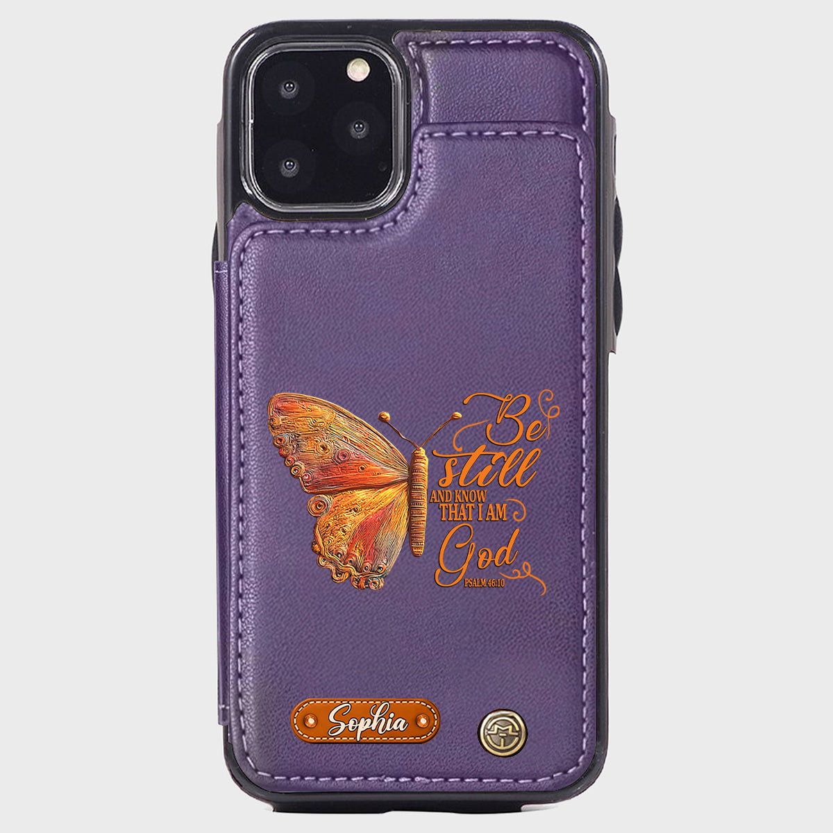 Be Still And Know That I Am God - Personalized Christian Wallet Phone Case
