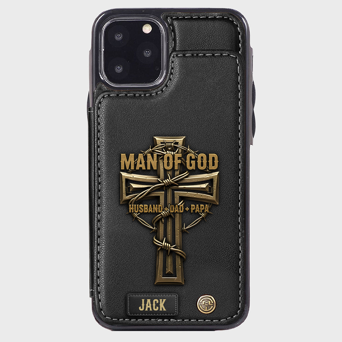 Man Of God - Personalized Christian Wallet Phone Case