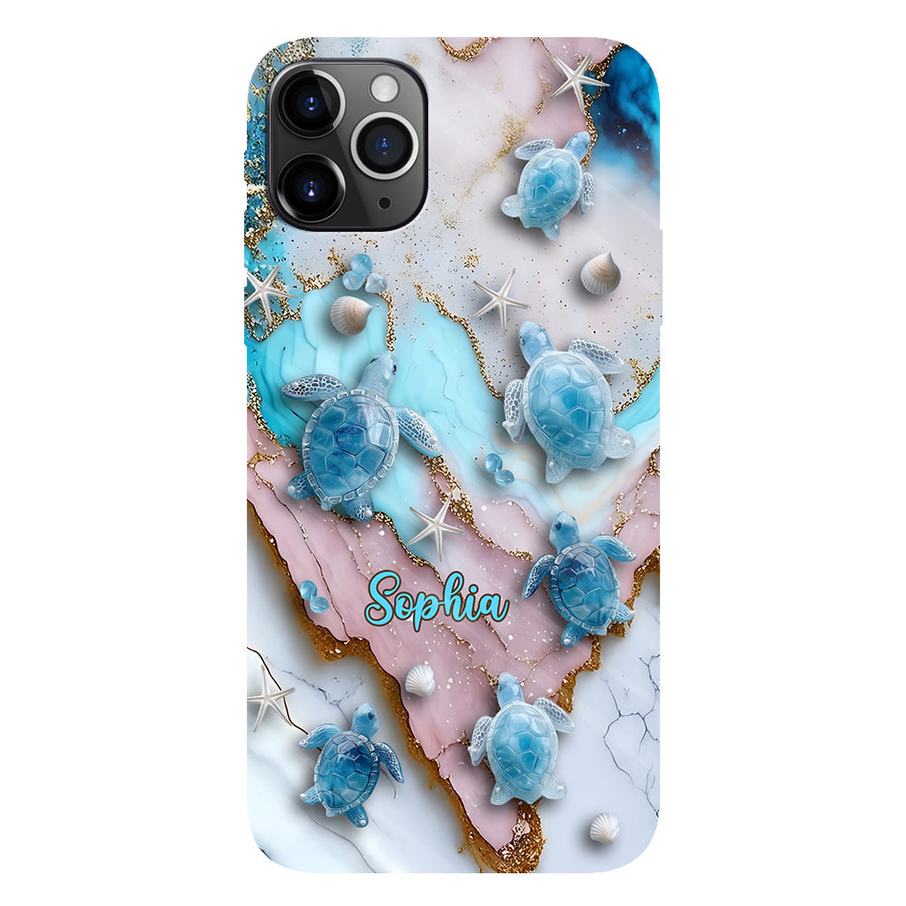 Love Turtles - Personalized Turtle Full Print Phone Case