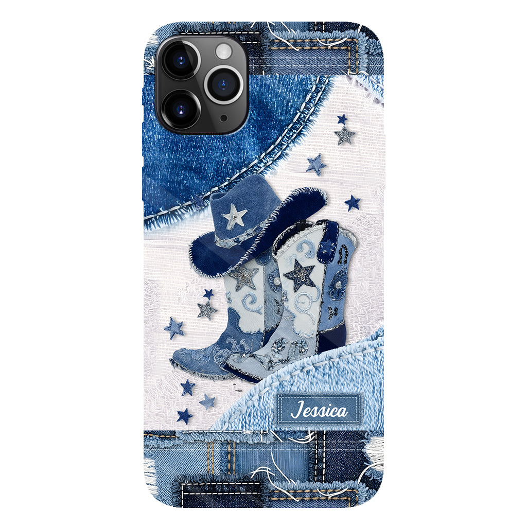 Cowgirl Boots - Personalized Cowgirl Full Print Phone Case