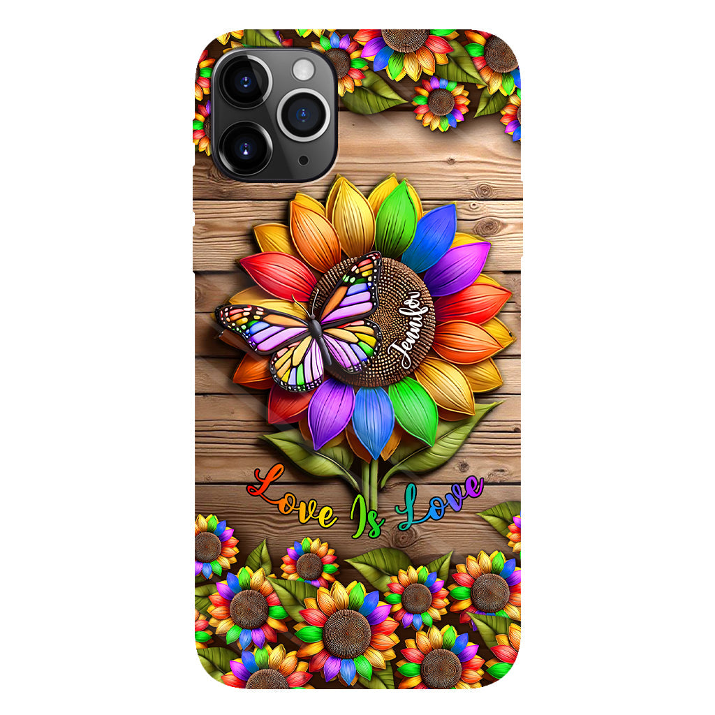 Love Is Love - Personalized LGBT Support Full Print Phone Case