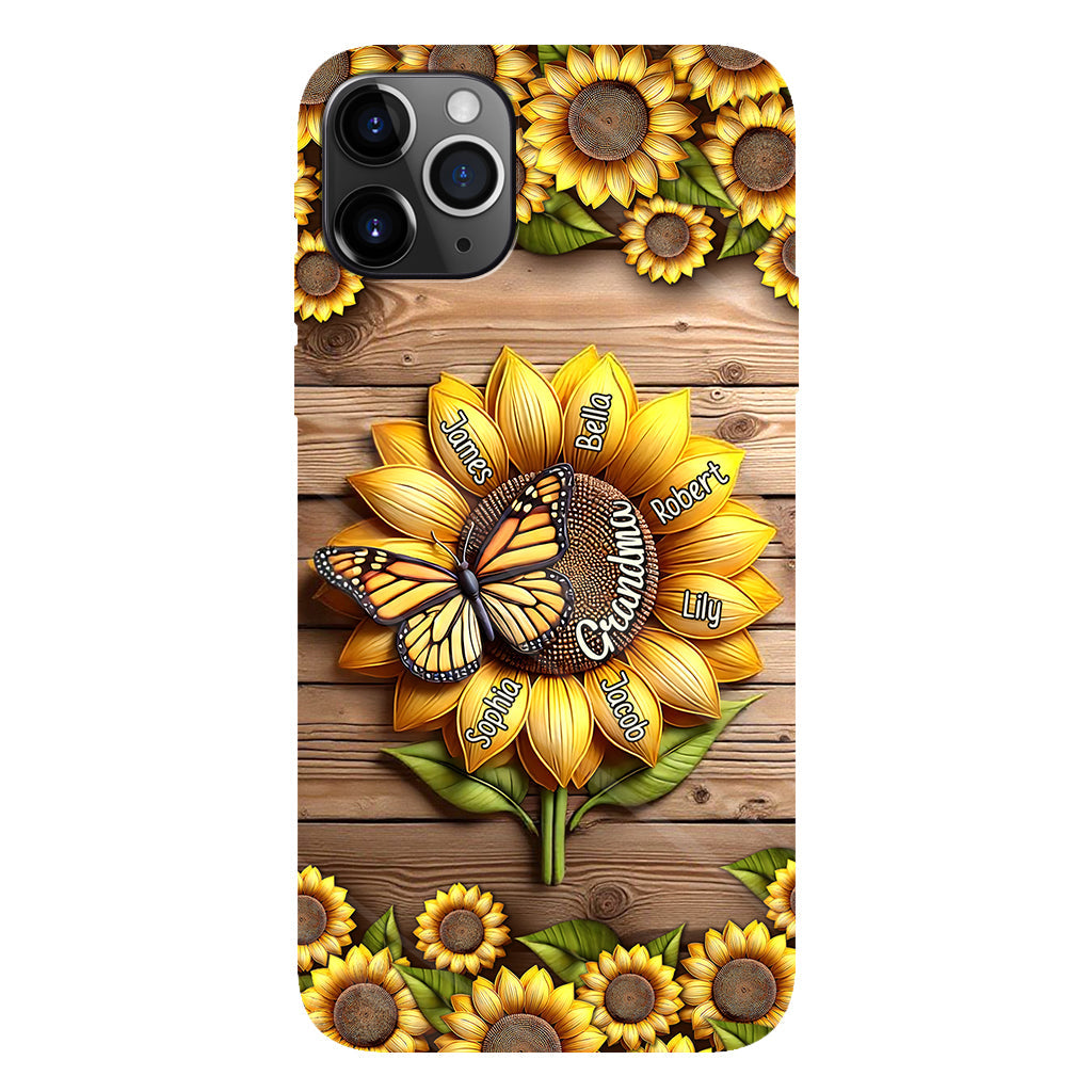 You Are My Sunshine Grandma Mom - Personalized Grandma Full Print Phone Case