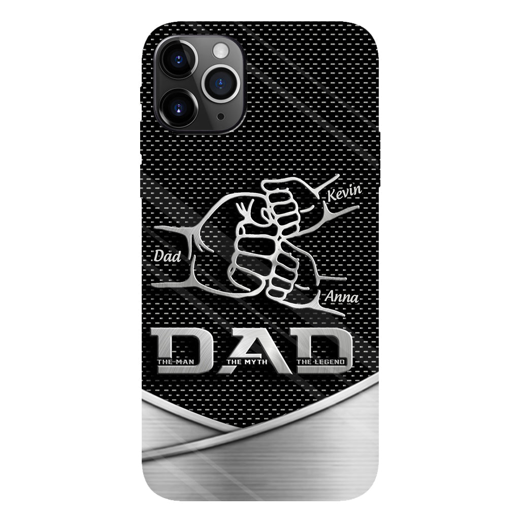 Dad The Man The Myth The Legend First Bump - Christmas Gift for Dad - Personalized Father Full Print Phone Case
