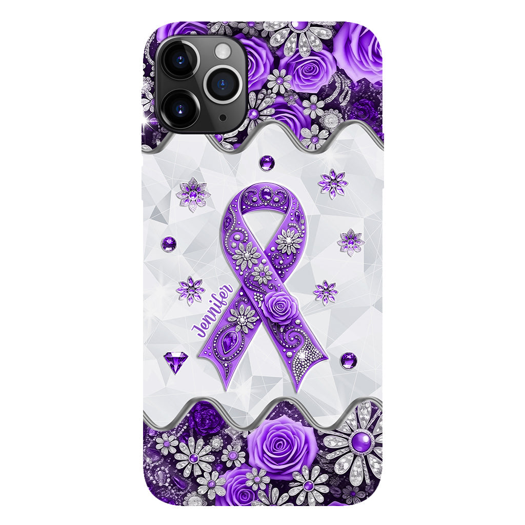 Cancer Awareness - Personalized Pancreatic Cancer Awareness Full Print Phone Case