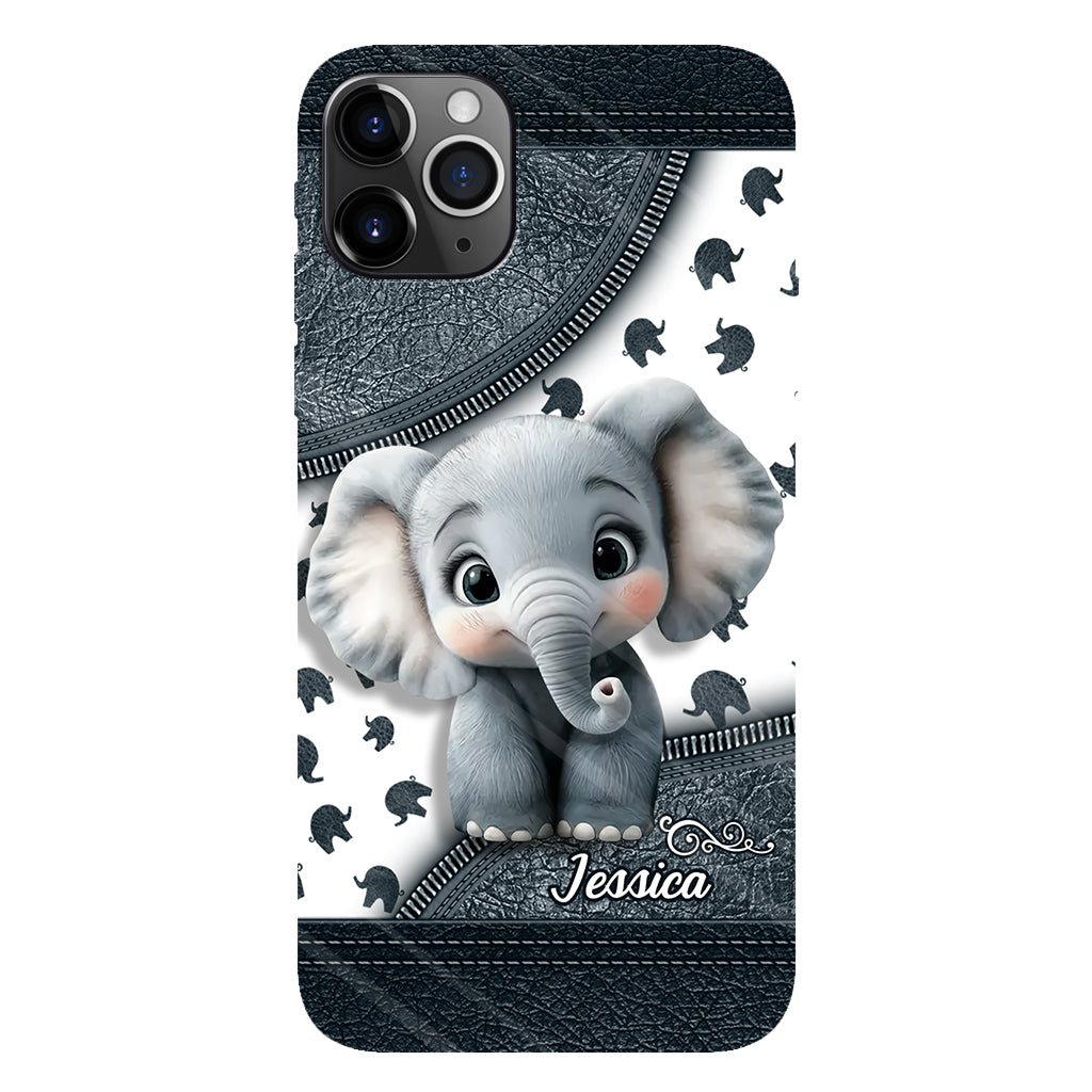 Cute Baby Elephant - Personalized Elephant Full Print Phone Case