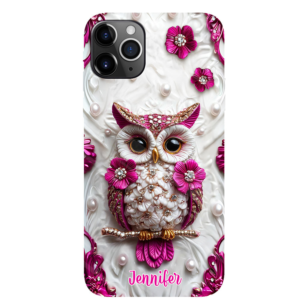 Beautiful Owl - Personalized Owl Full Print Phone Case