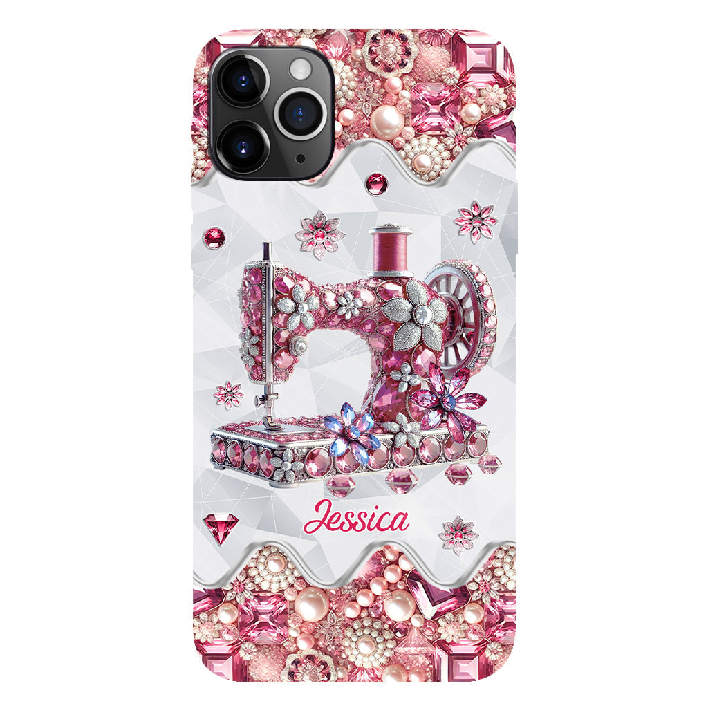 Just A Girl Who Loves Sewing - Personalized Sewing Full Print Phone Case