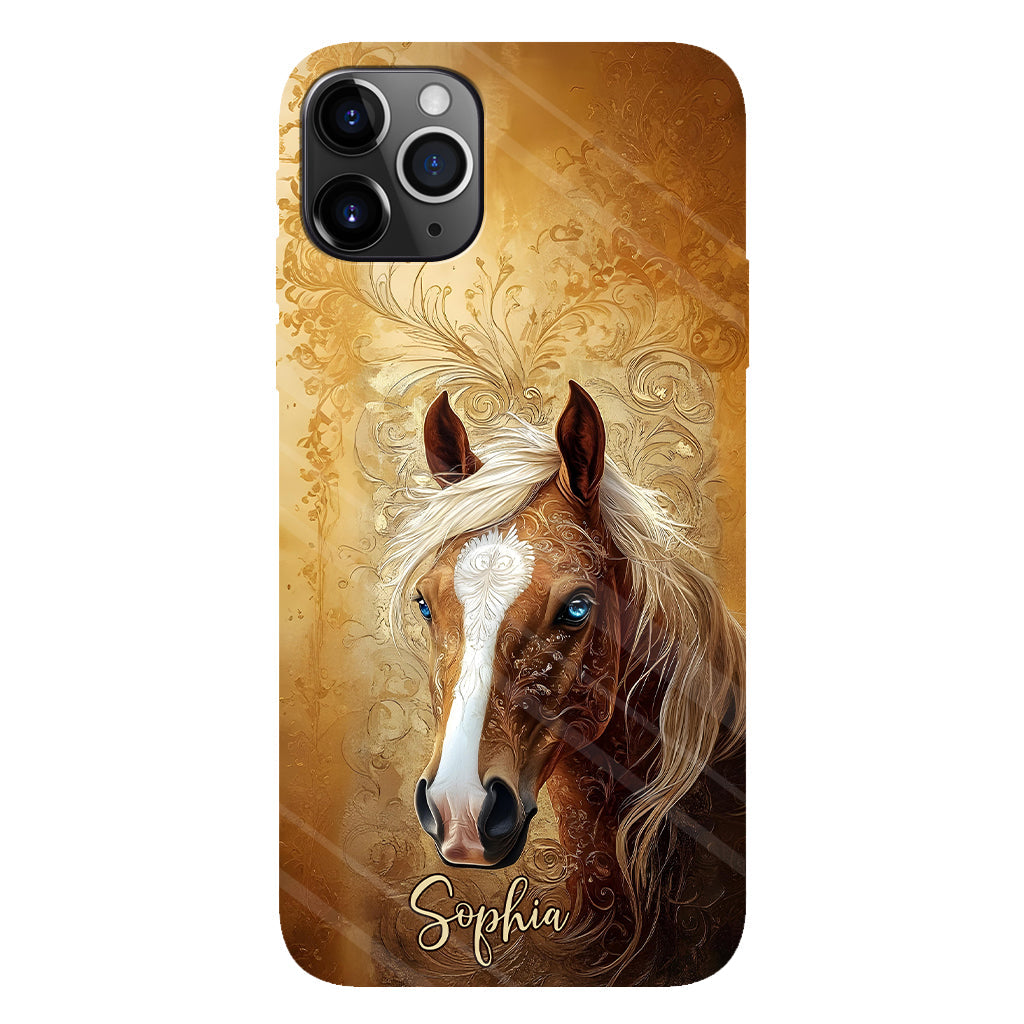 Love Horses - Personalized Horse Full Print Phone Case