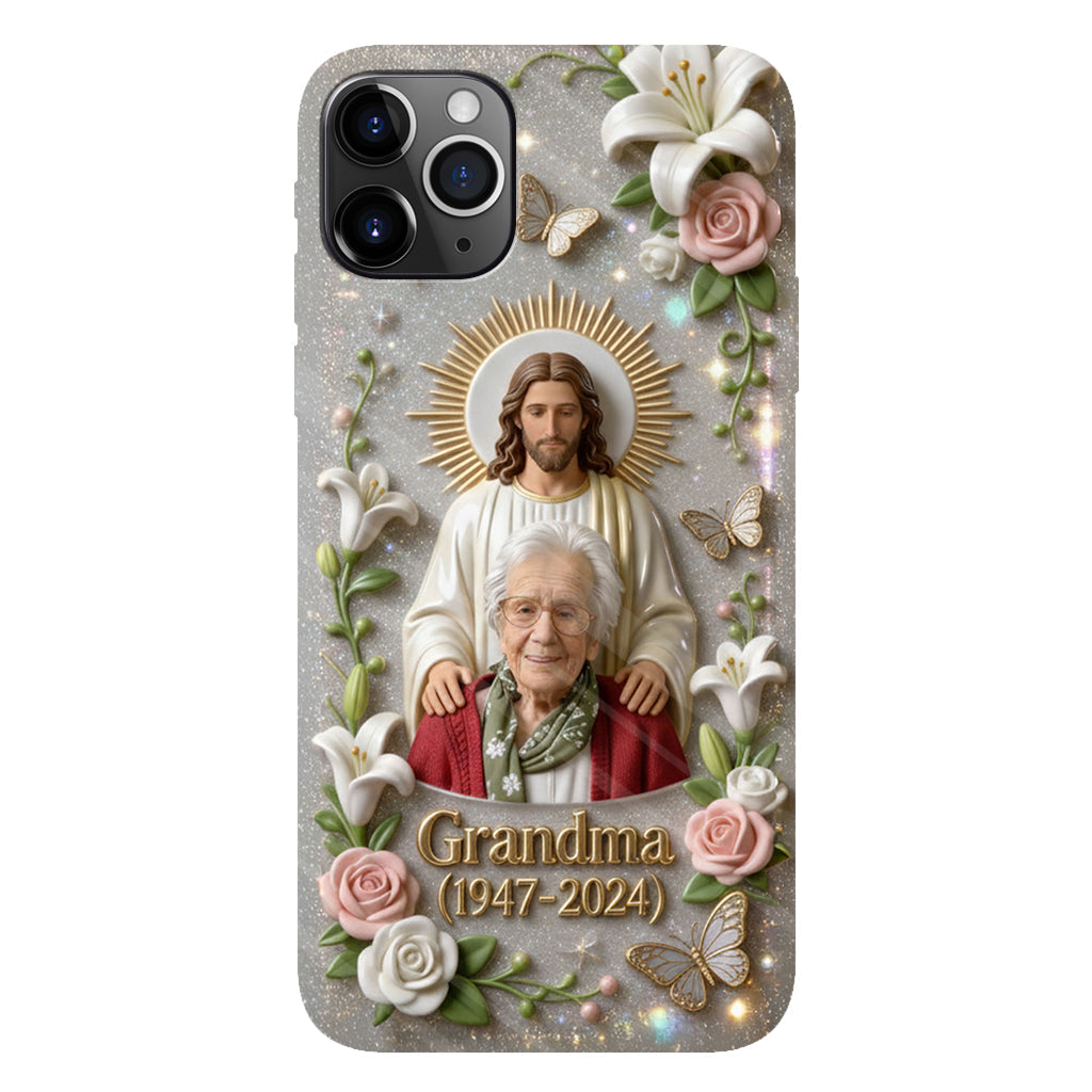 Memorial Gift for Lost of Loved One, Faith in God - Personalized Memorial Full Print Phone Case