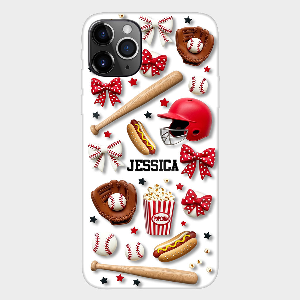 Love Baseball - Personalized Baseball Full Print Phone Case