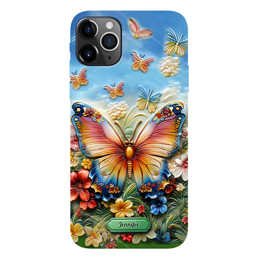 Beautiful Butterfly Bee Dragonfly Hummingbird - Personalized Butterfly Full Print Phone Case