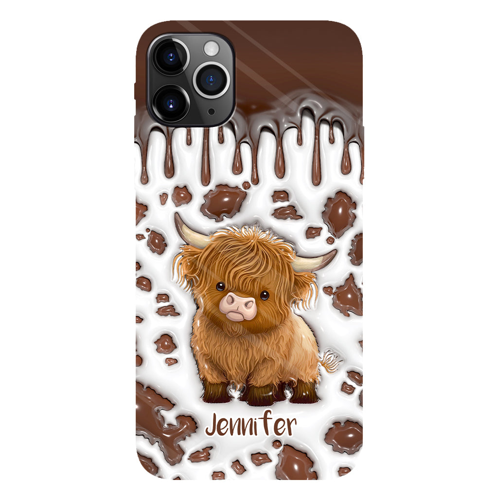 Just A Girl Who Loves Highland Cow - Personalized Full Print Phone Case