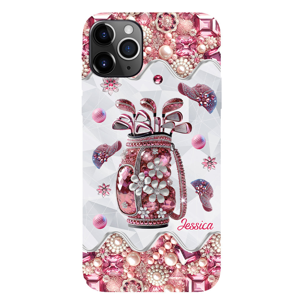 Just A Girl Who Loves Golf - Personalized Golf Full Print Phone Case