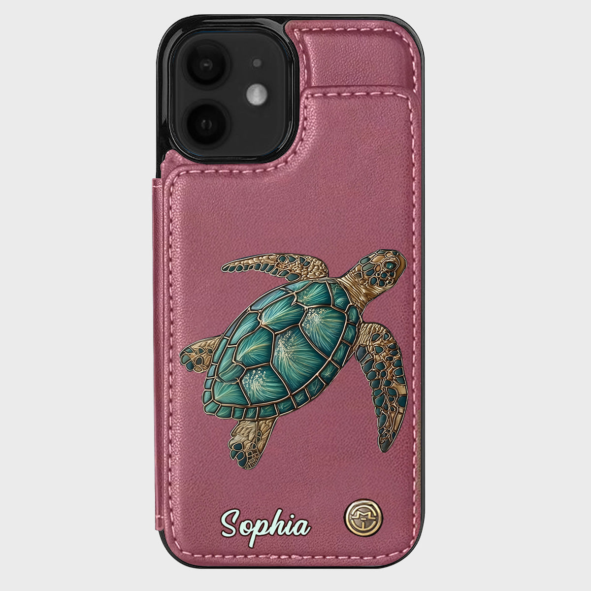 Love Turtles - Personalized Turtle Wallet Phone Case