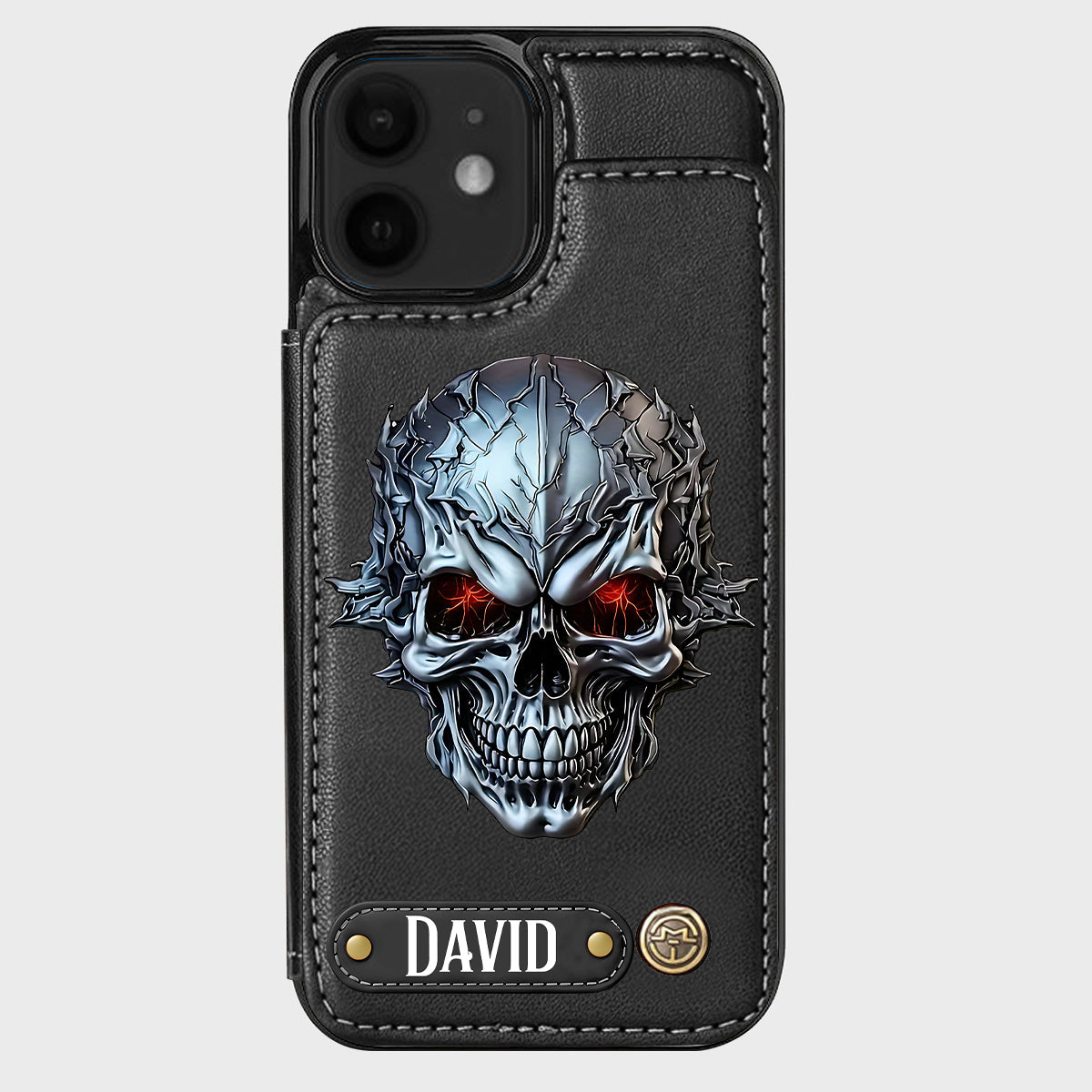 Cool Skull - Personalized Skull Wallet Phone Case