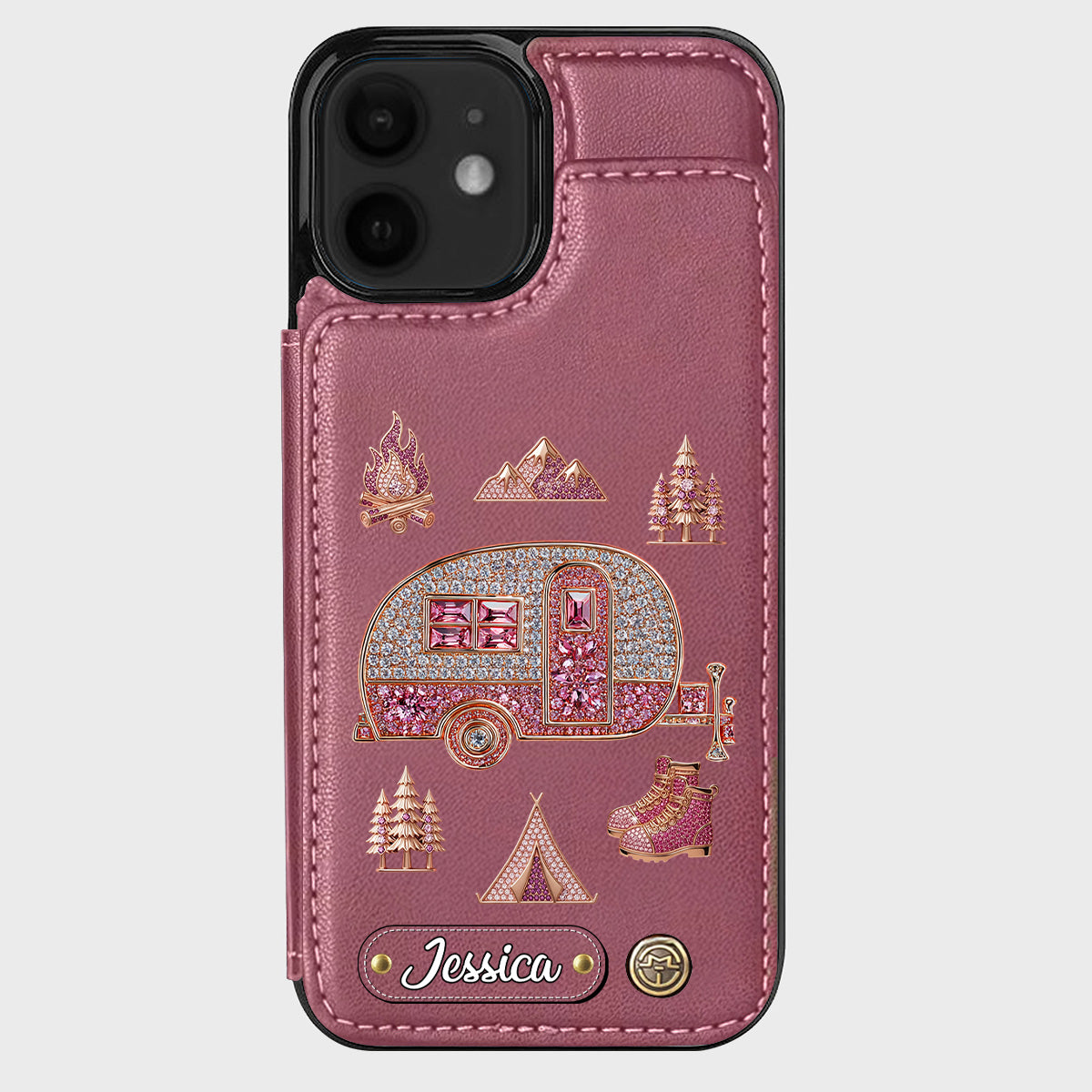 Love Camping - Personalized Camping Wallet Phone Case
