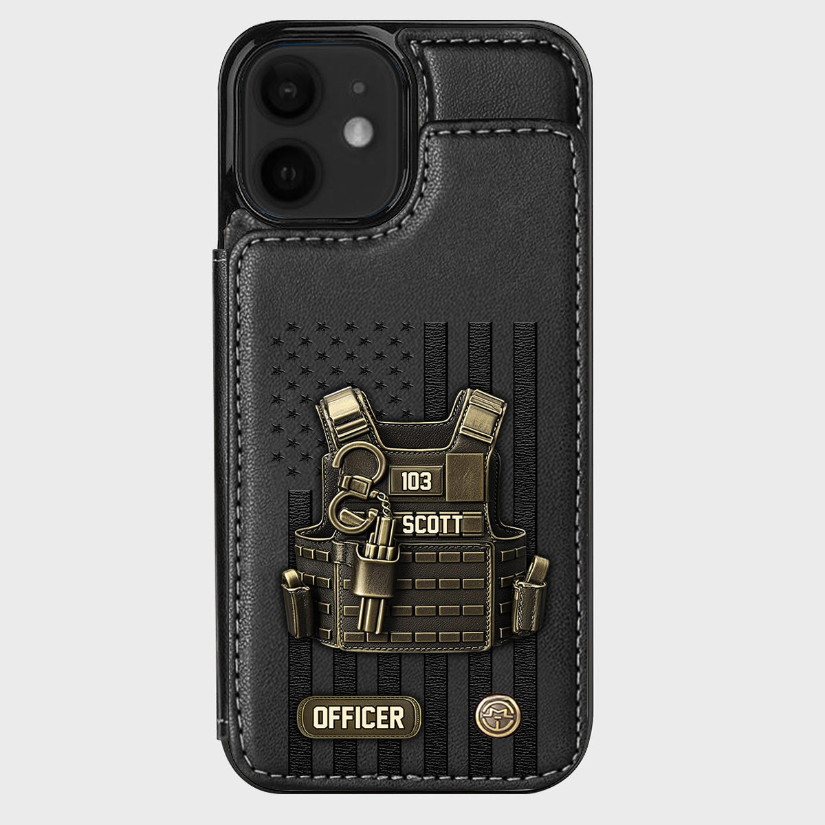 Proud Police - Personalized Police Officer Wallet Phone Case