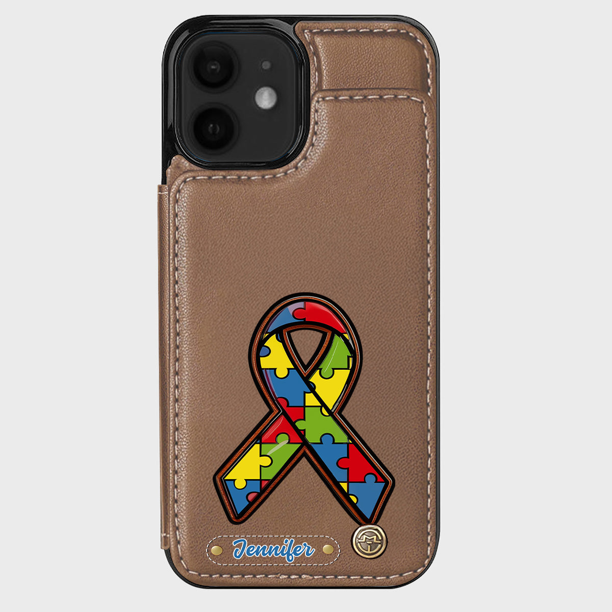 Autism Awareness - Personalized Autism Awareness Wallet Phone Case