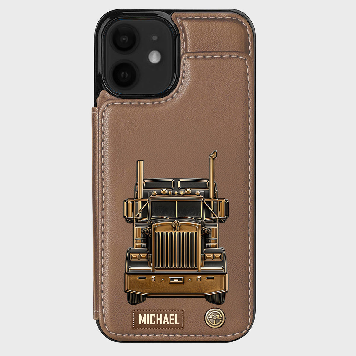Truck Driver - Personalized Trucker Wallet Phone Case