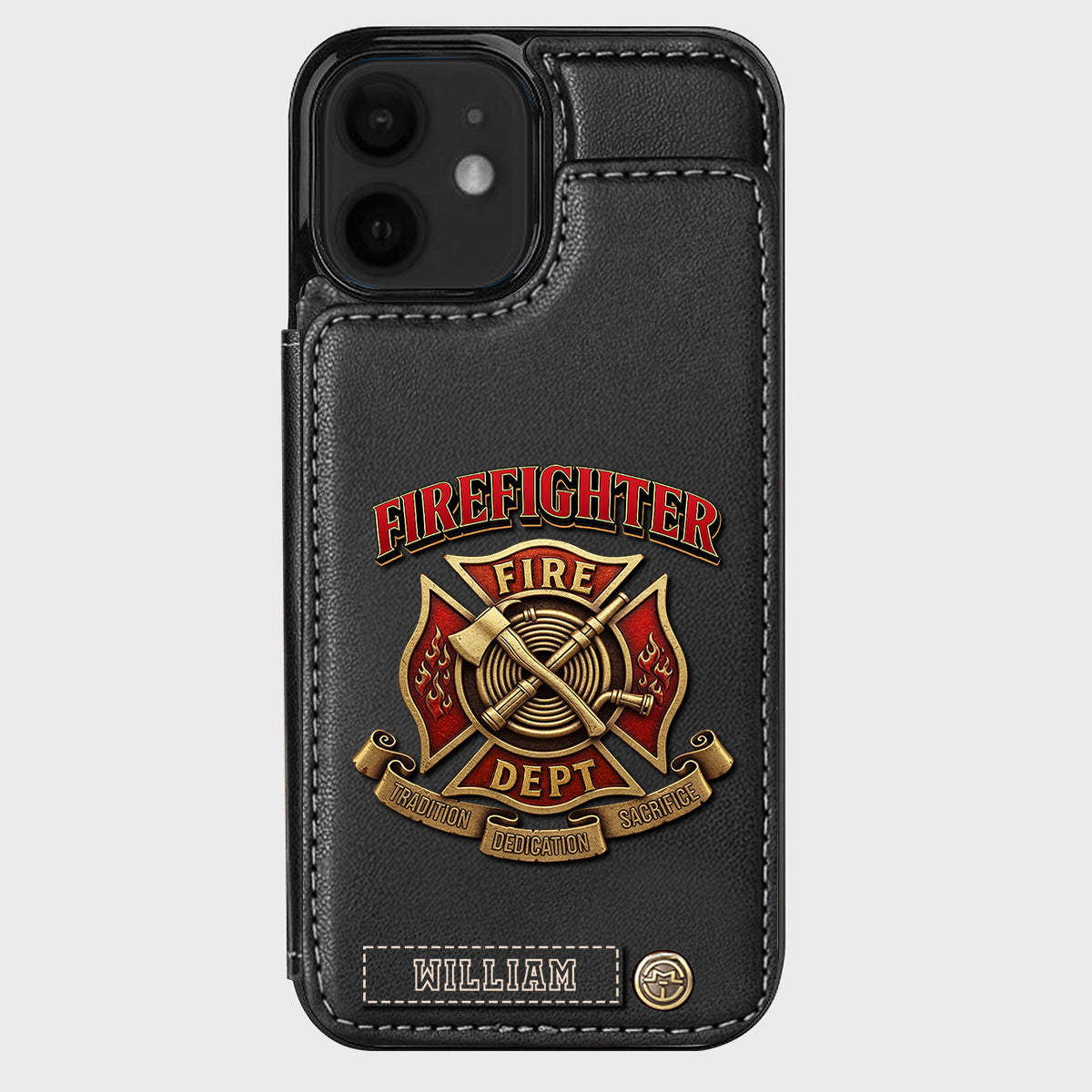 Proud Firefighter - Personalized Firefighter Wallet Phone Case