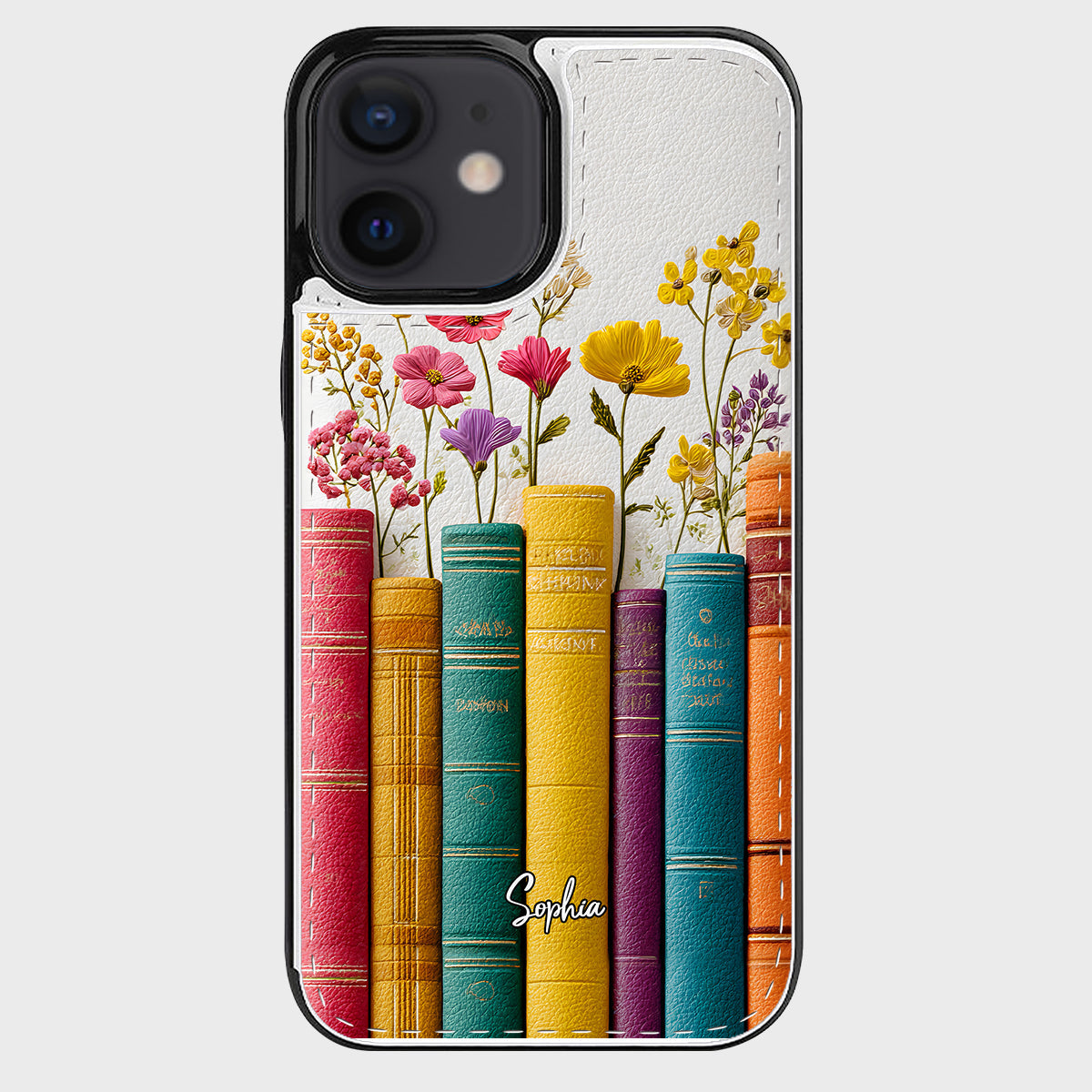 Vintage Flower Book - Personalized Book Foldable Wallet Phone Case