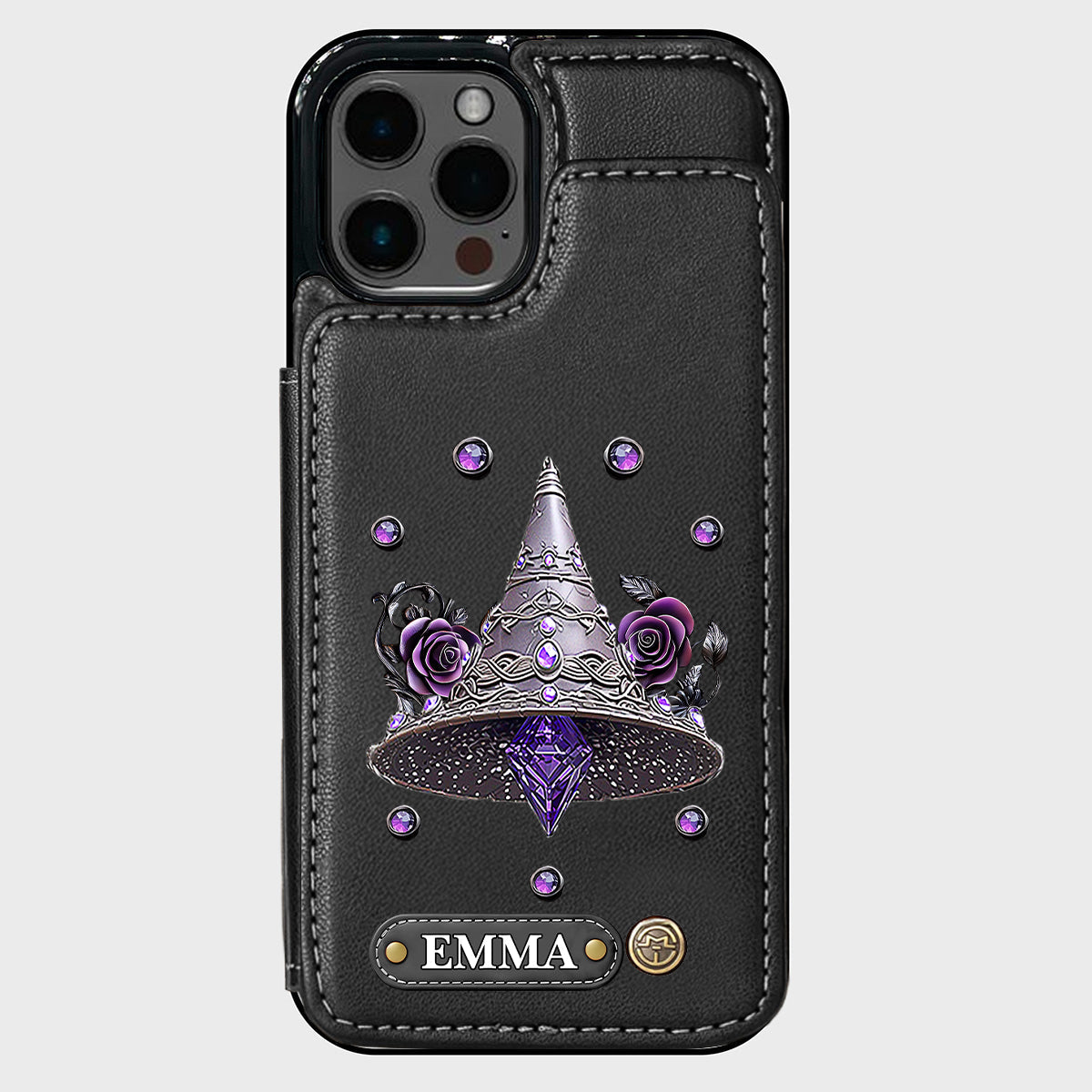 Beautiful Witch Hat - Personalized Witch Wallet Phone Case