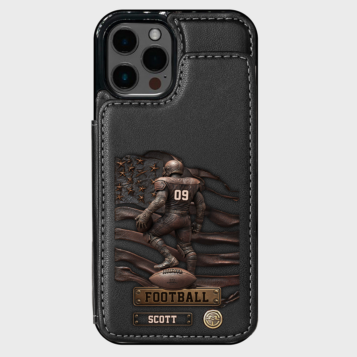 Game Day - Personalized Football Wallet Phone Case