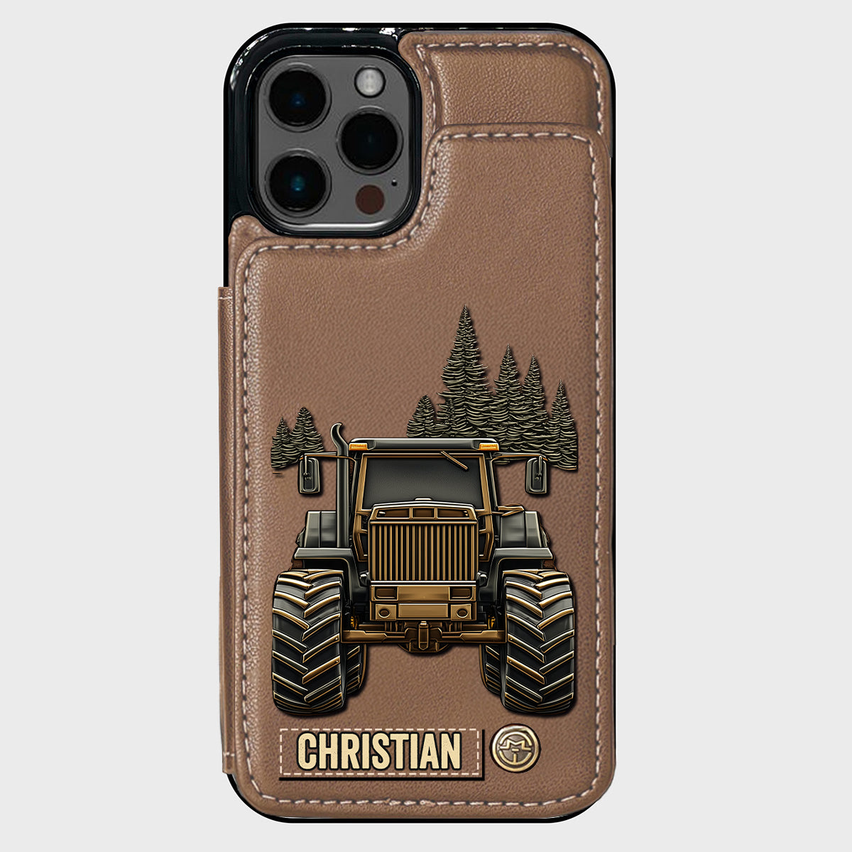 Tractor Ride - Personalized Tractor Wallet Phone Case