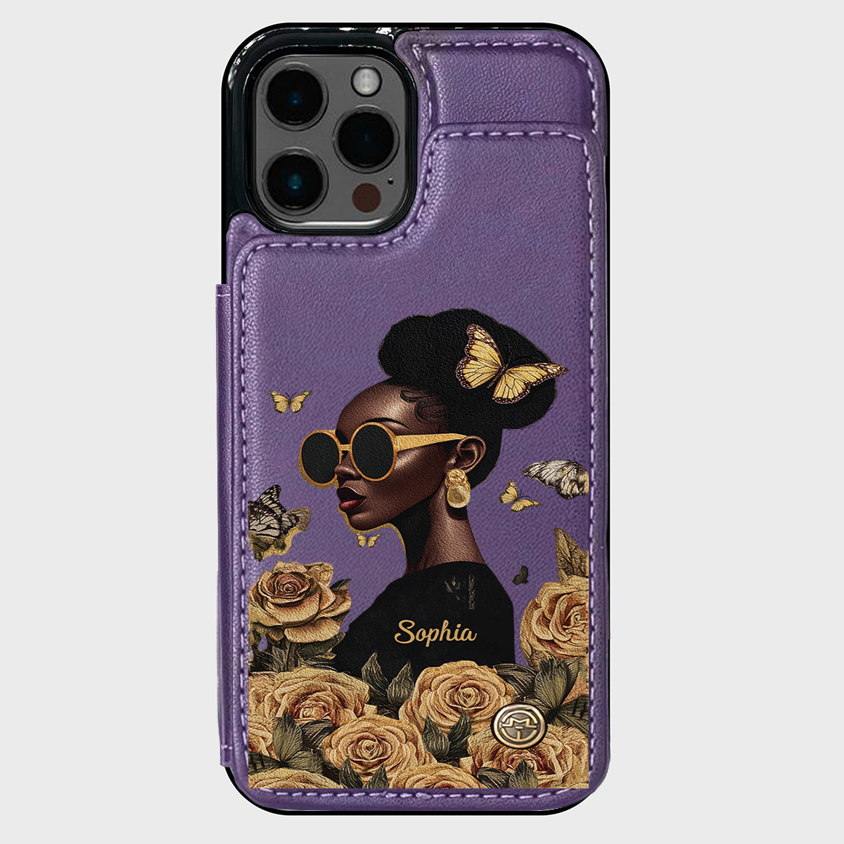 Empowered Beauty - Personalized African American Wallet Phone Case