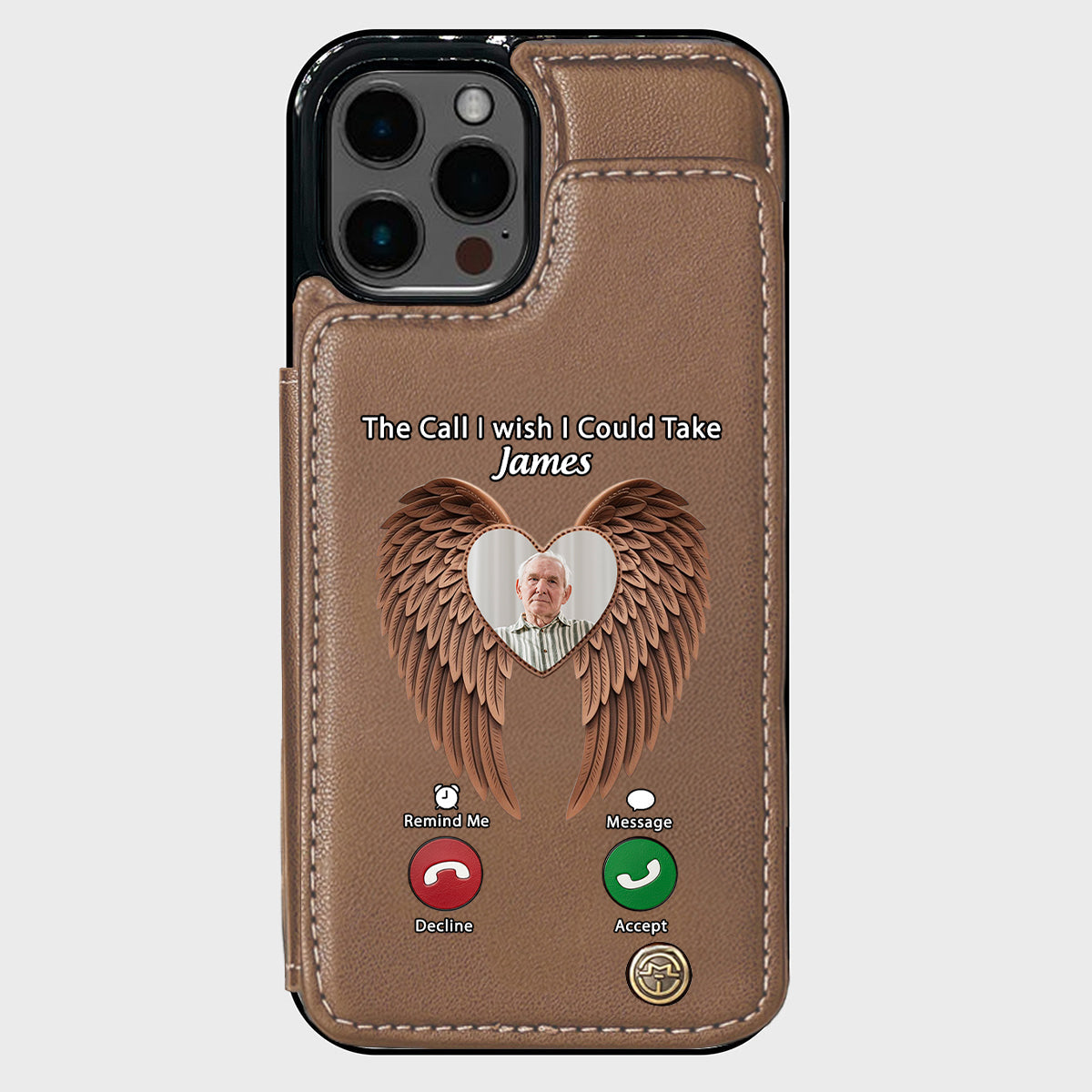 The Call I Wish I Could Take - Personalized Memorial Wallet Phone Case