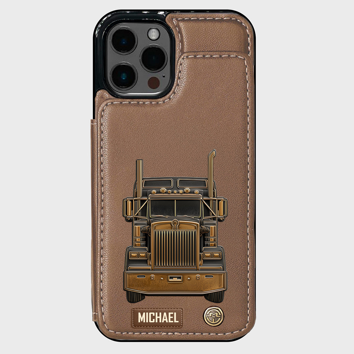 Truck Driver - Personalized Trucker Wallet Phone Case