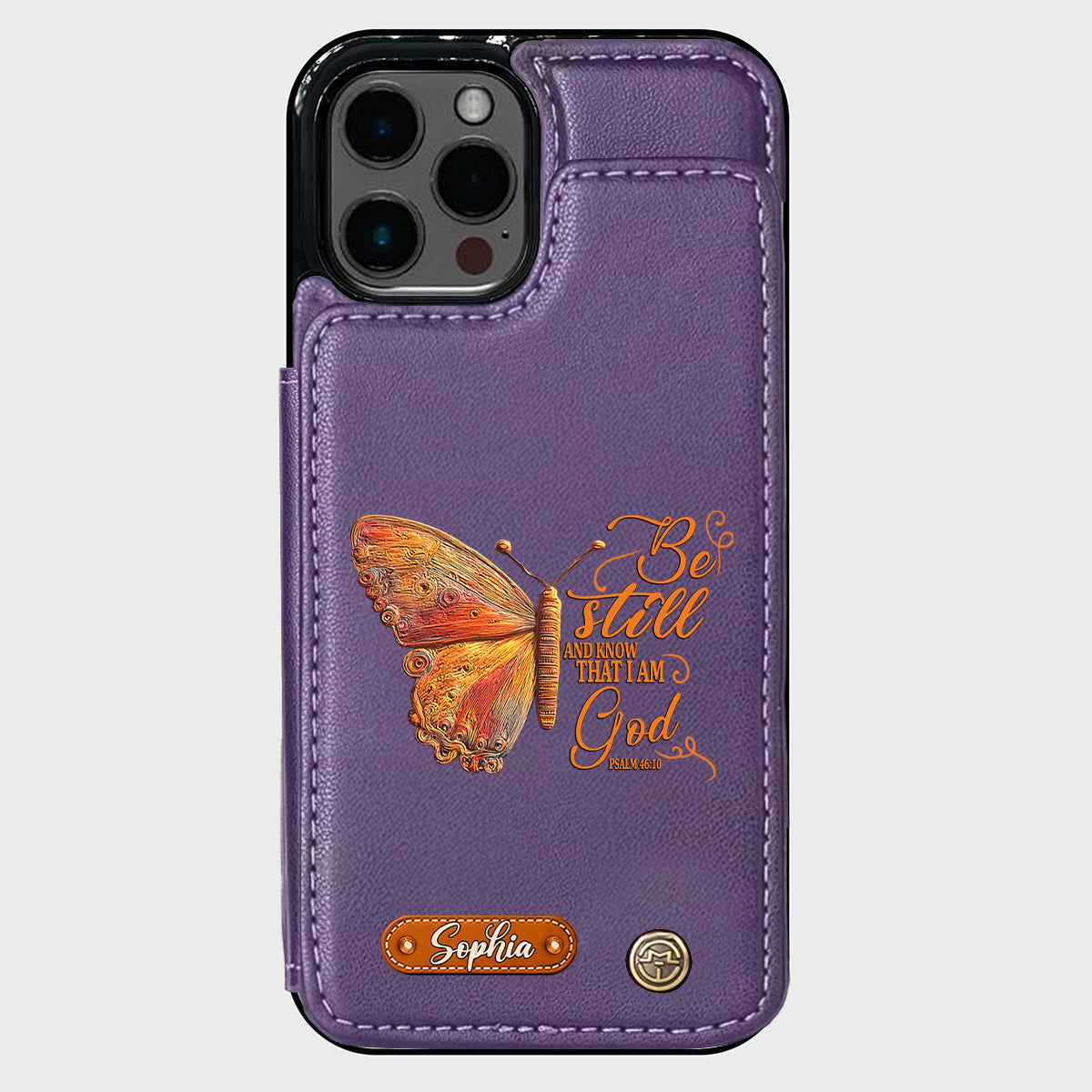 Be Still And Know That I Am God - Personalized Christian Wallet Phone Case