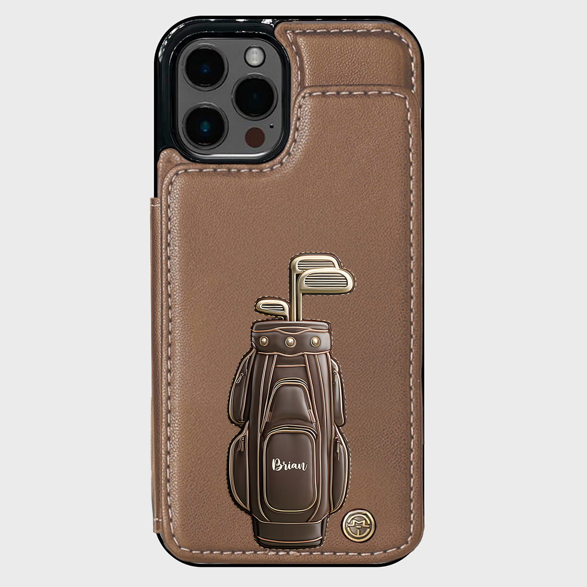 Luxury Gift For Golfer Custom Name - Personalized Golf Wallet Phone Case