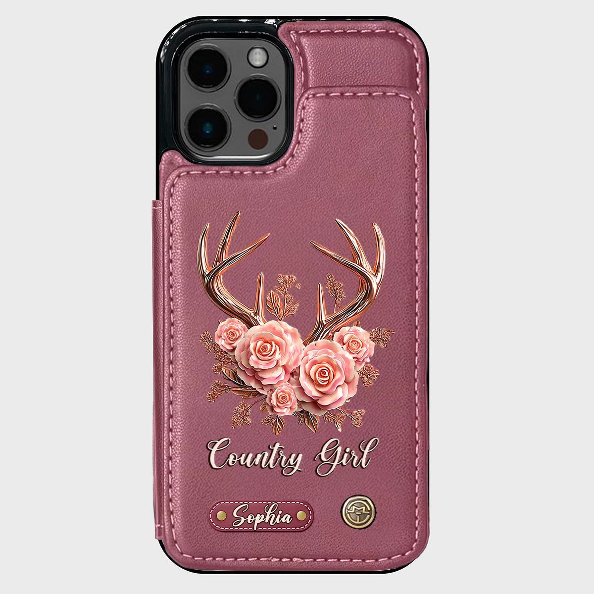 Country Girl - Personalized Hunting Wallet Phone Case