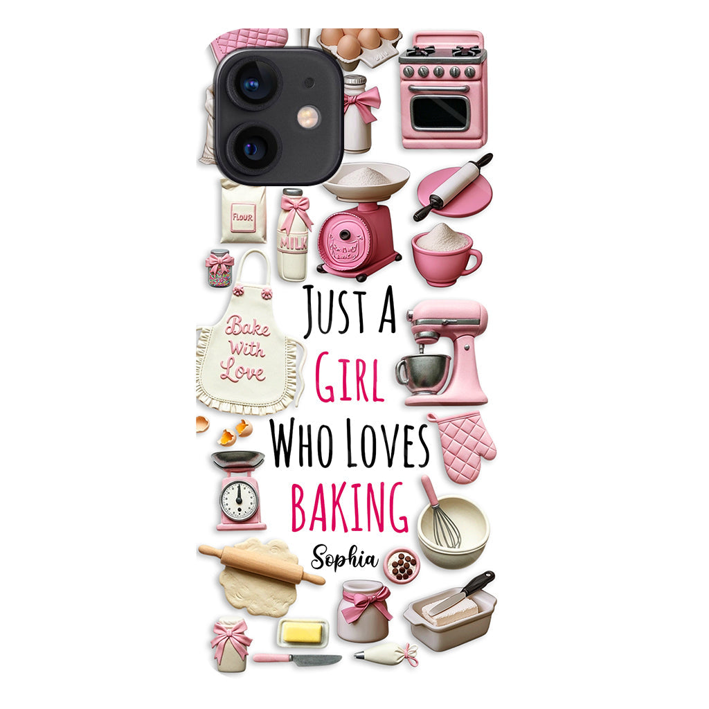 Just A Girl Who Loves Baking - Personalized Baking Full Print Phone Case