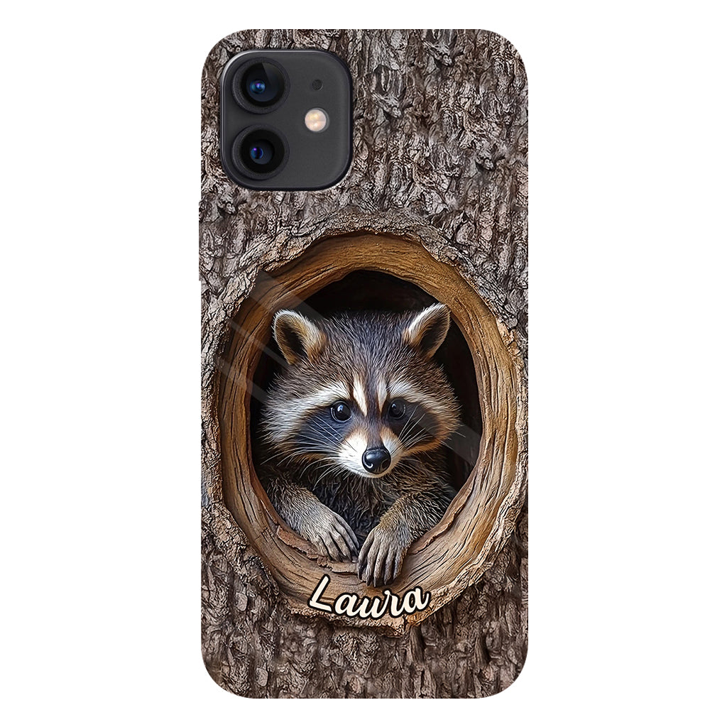 Adorable Raccoon - Personalized Raccoon Full Print Phone Case