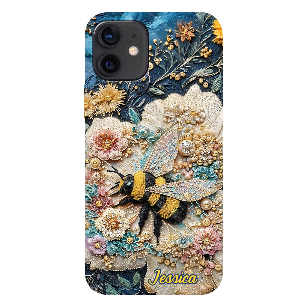 Bee Kind - Personalized Bee Full Print Phone Case