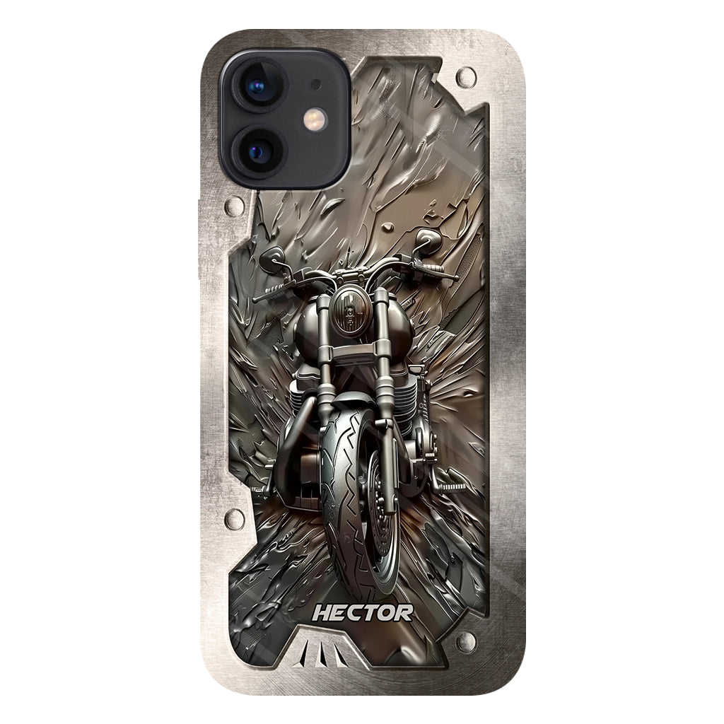 Vintage Motorcycle - Personalized Biker Full Print Phone Case